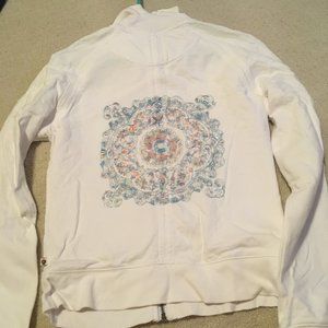 Twisted Heart embellished Beaded track jacket